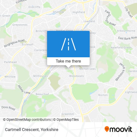 Cartmell Crescent map