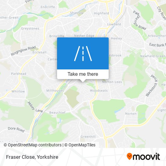 Fraser Close map