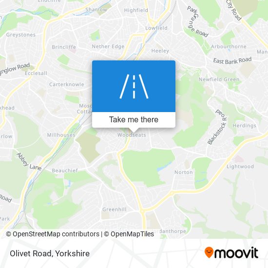 Olivet Road map