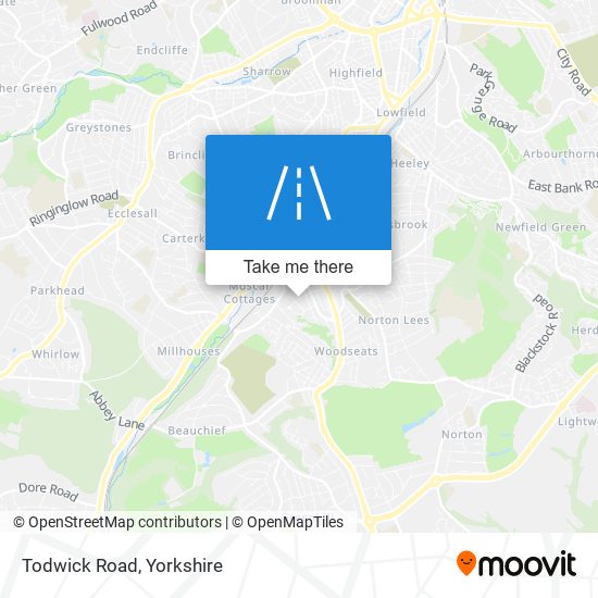 Todwick Road map