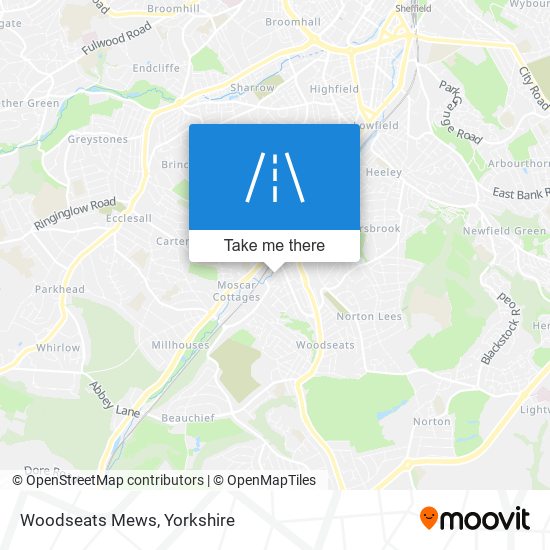 Woodseats Mews map