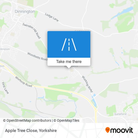 Apple Tree Close map