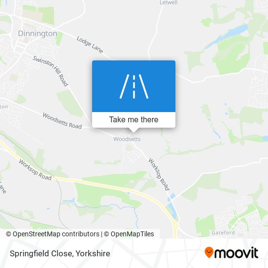 Springfield Close map
