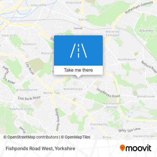 Fishponds Road West map