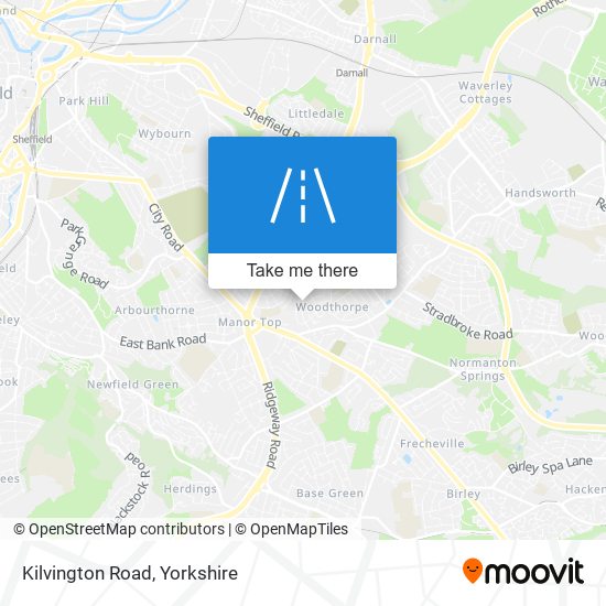 Kilvington Road map
