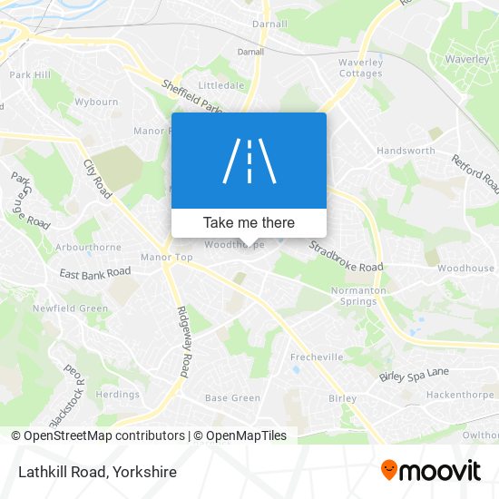 Lathkill Road map