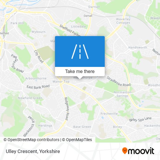 Ulley Crescent map