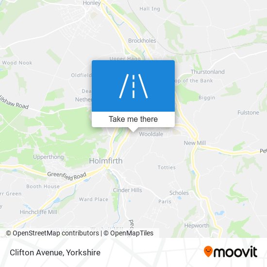 Clifton Avenue map
