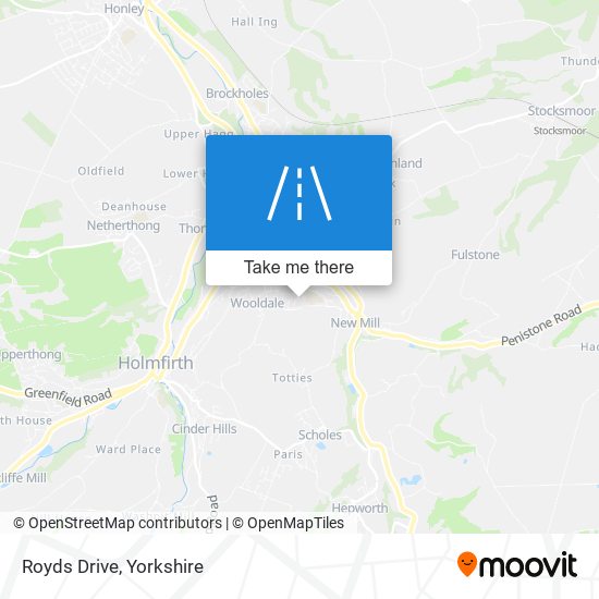 Royds Drive map