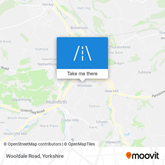 Wooldale Road map