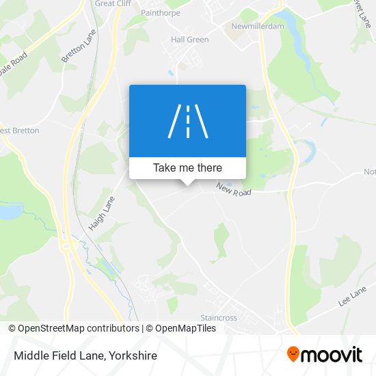 Middle Field Lane map