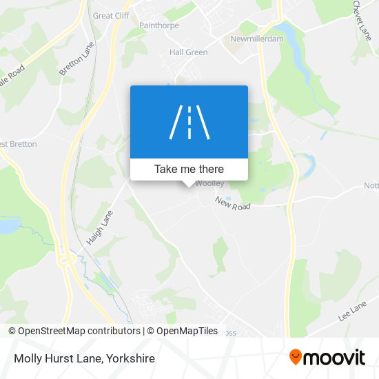 Molly Hurst Lane map