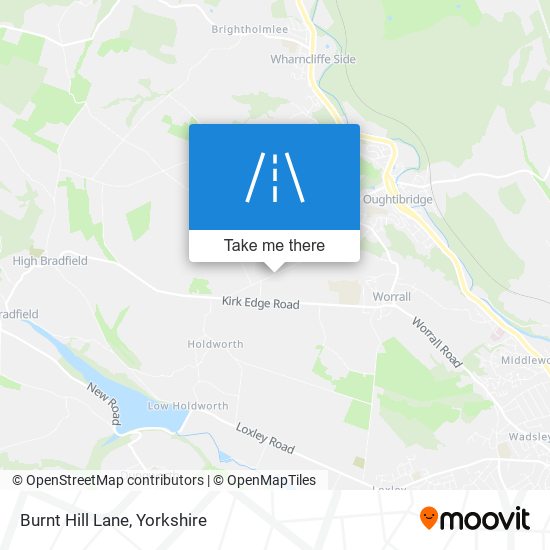 Burnt Hill Lane map