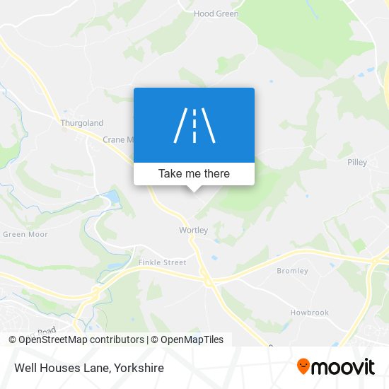 Well Houses Lane map