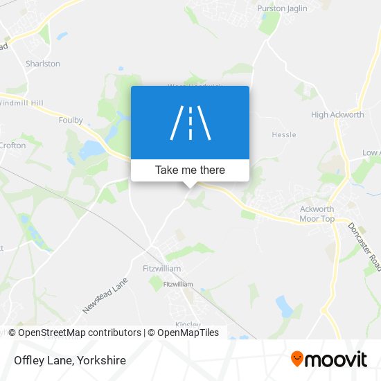 Offley Lane map