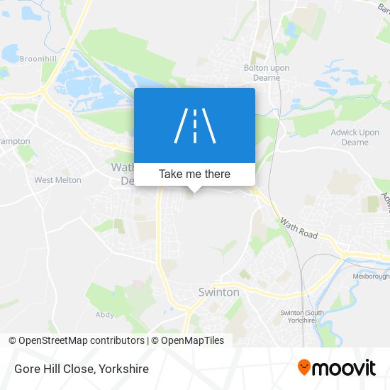 Gore Hill Close map