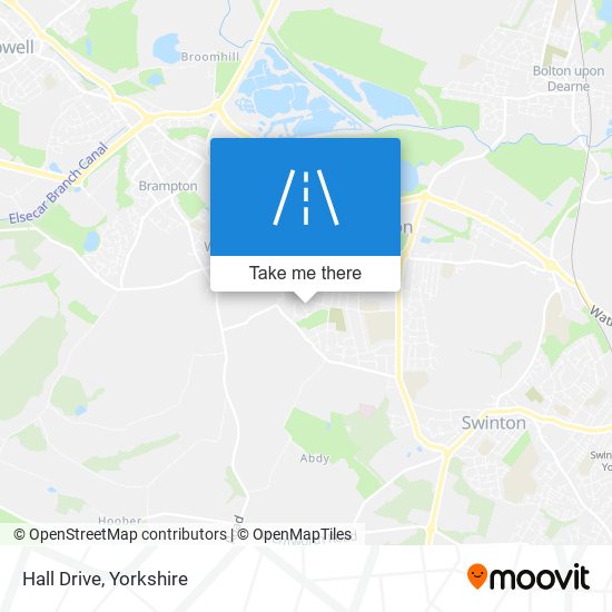 Hall Drive map