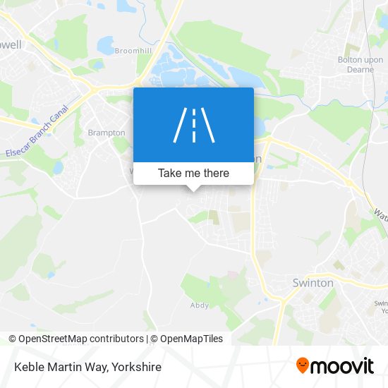 Keble Martin Way map