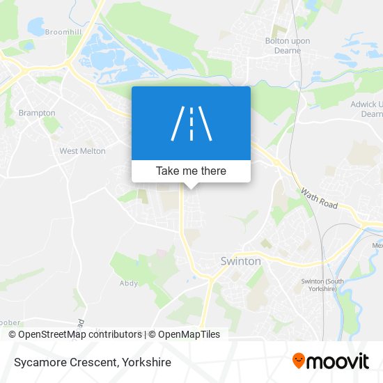 Sycamore Crescent map