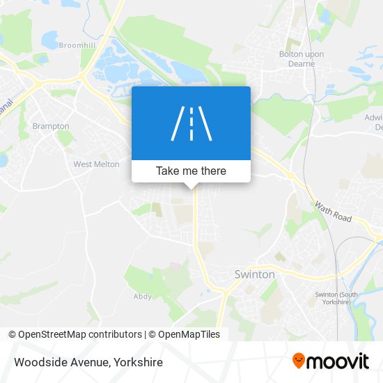 Woodside Avenue map