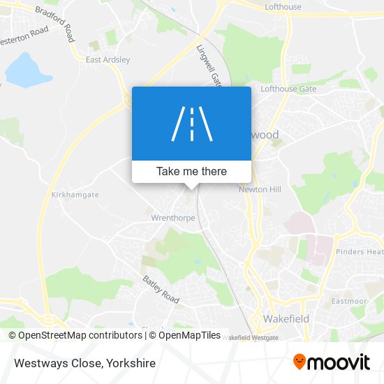 Westways Close map