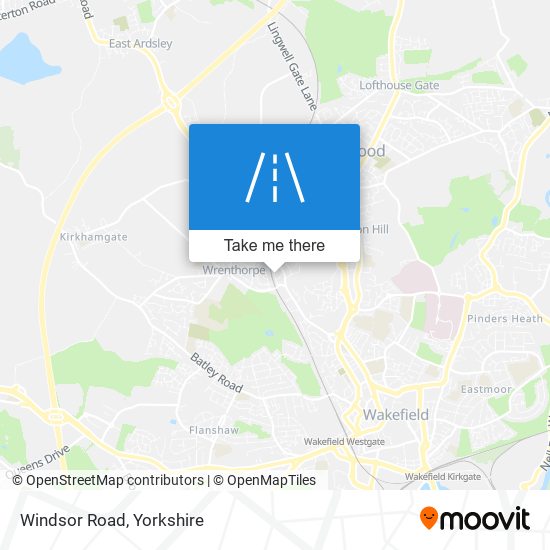 Windsor Road map