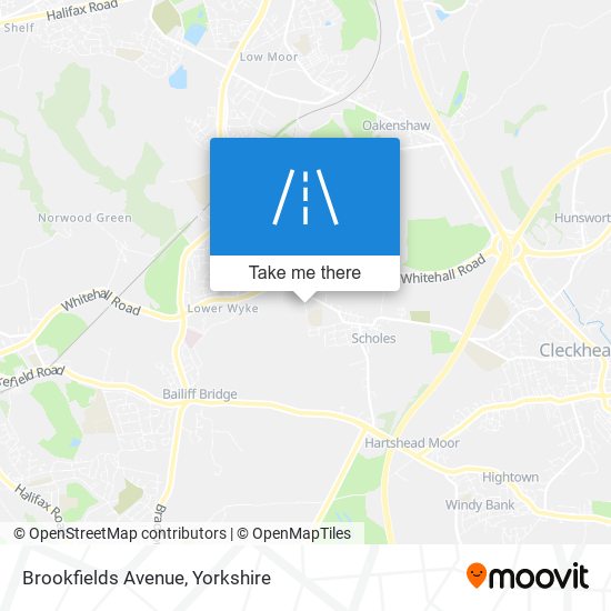 Brookfields Avenue map