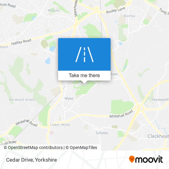 Cedar Drive map