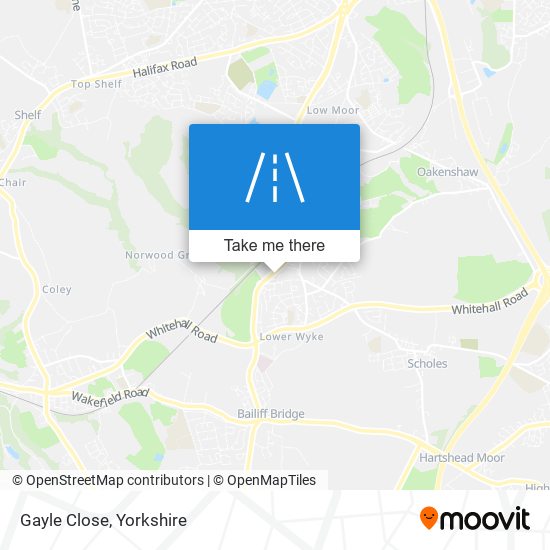 Gayle Close map