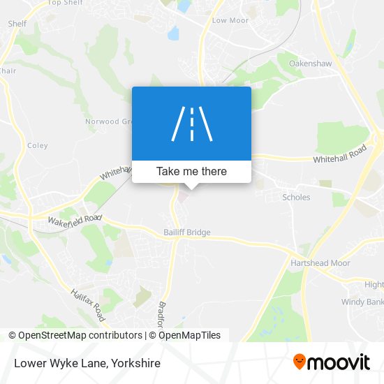 Lower Wyke Lane map