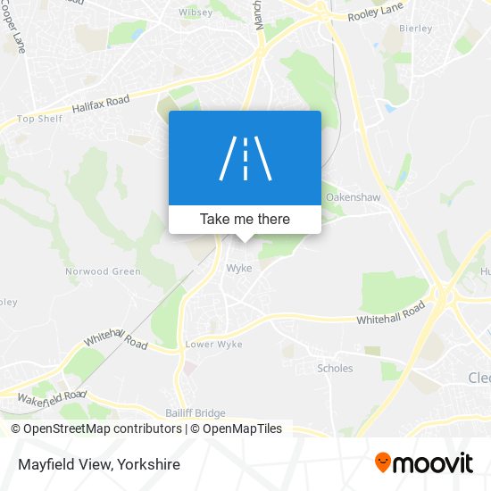 Mayfield View map