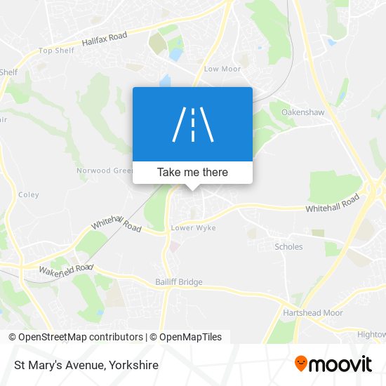 St Mary's Avenue map