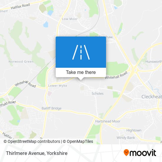 Thirlmere Avenue map