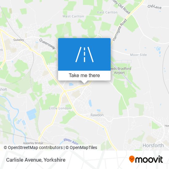 Carlisle Avenue map
