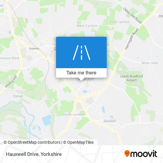 Hauxwell Drive map