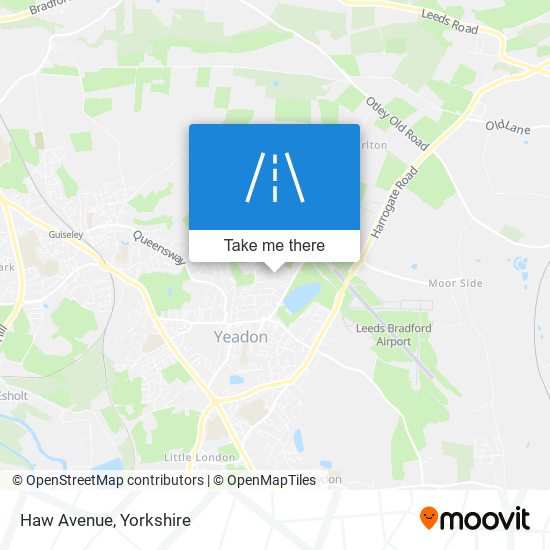 Haw Avenue map