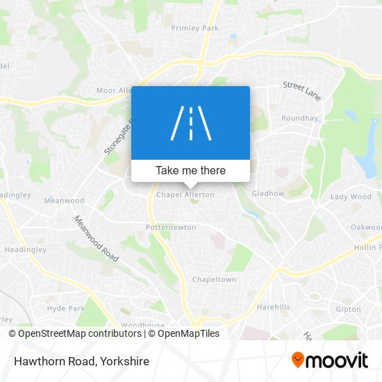 Hawthorn Road map