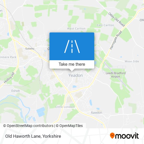 Old Haworth Lane map