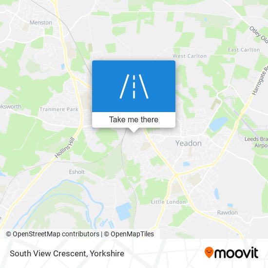 South View Crescent map