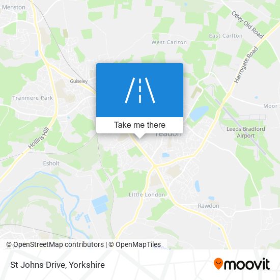 St Johns Drive map