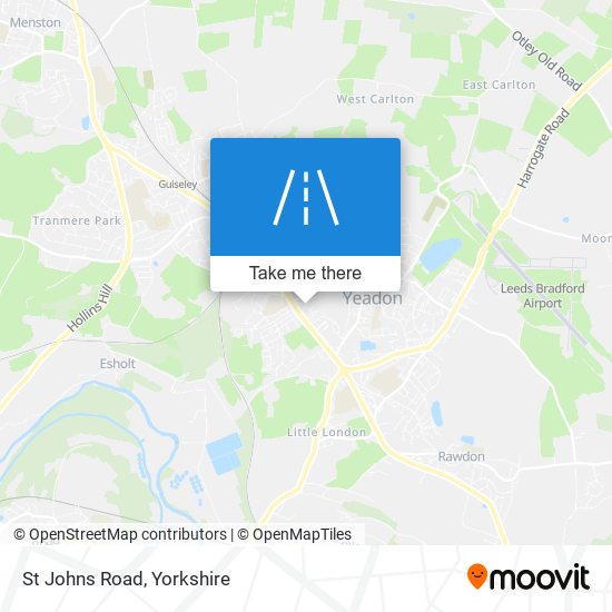 St Johns Road map