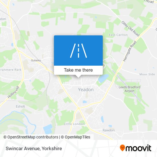 Swincar Avenue map