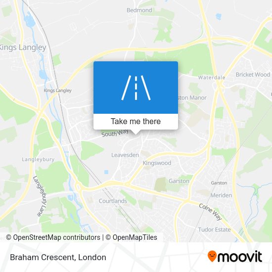Braham Crescent map