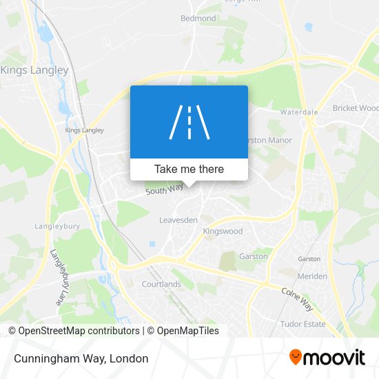 Cunningham Way map