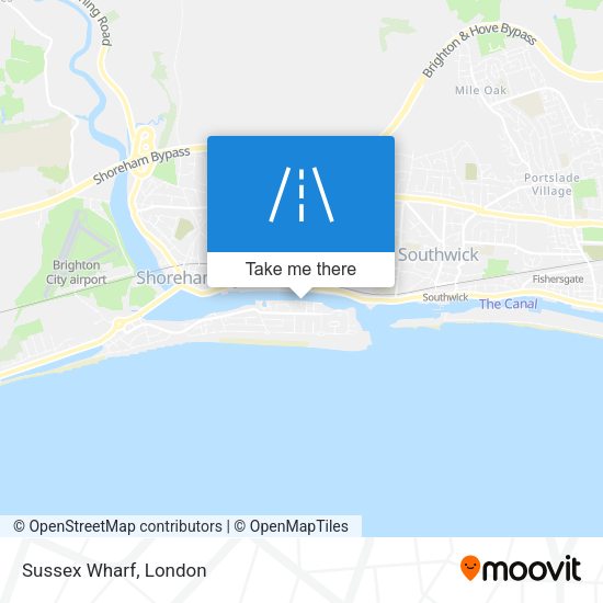 Sussex Wharf map