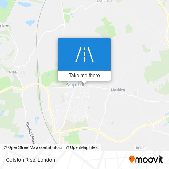 Colston Rise map