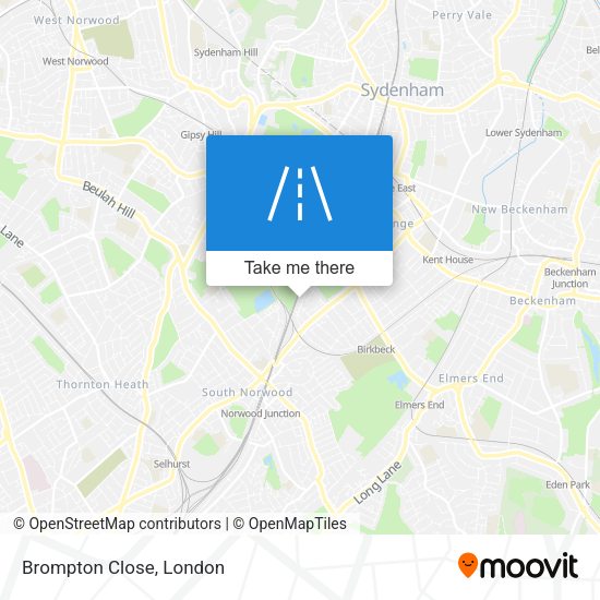 Brompton Close map