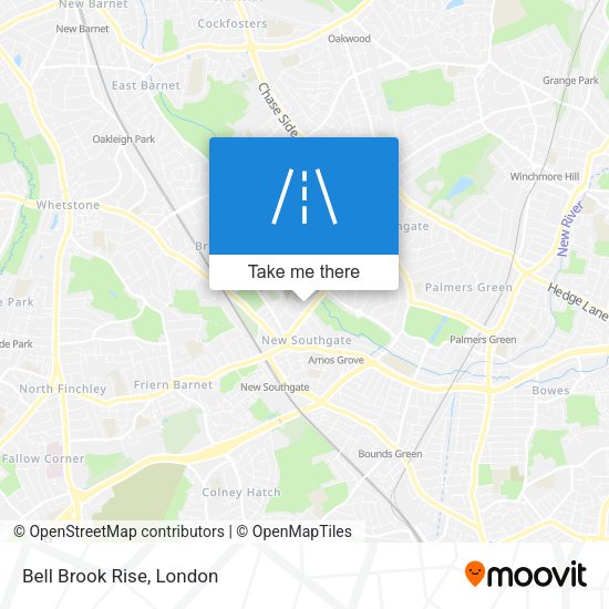 Bell Brook Rise map