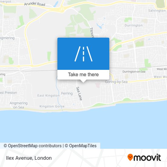 Ilex Avenue map