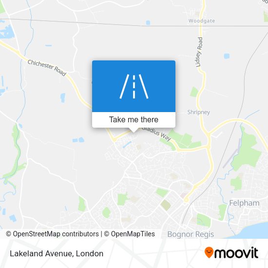Lakeland Avenue map